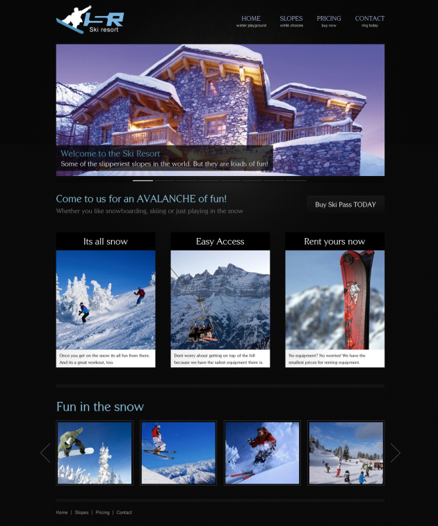 Refresh Showcase Ski Resort