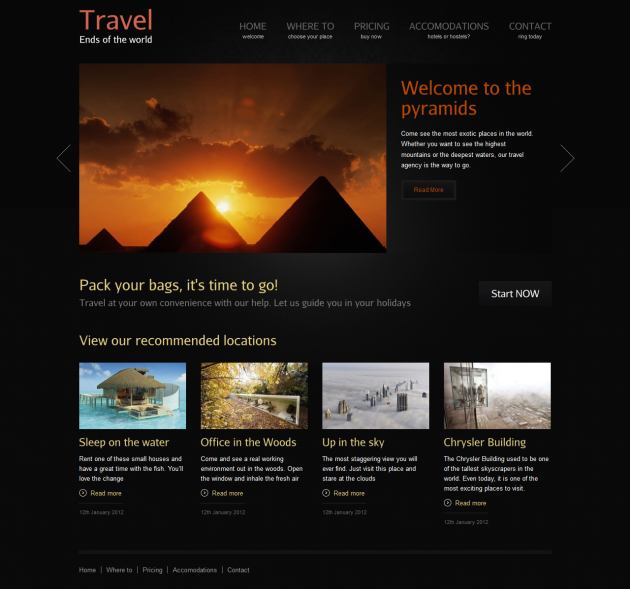 Refresh Showcase Travel Agency